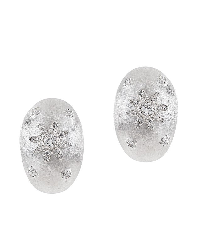 Oval Sunburst Earrings