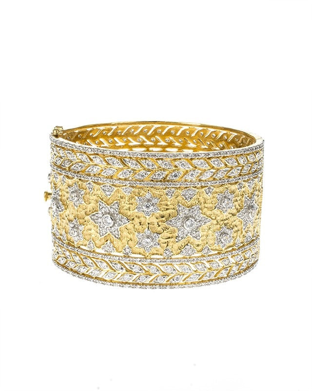Star and Leaf Design Cuff