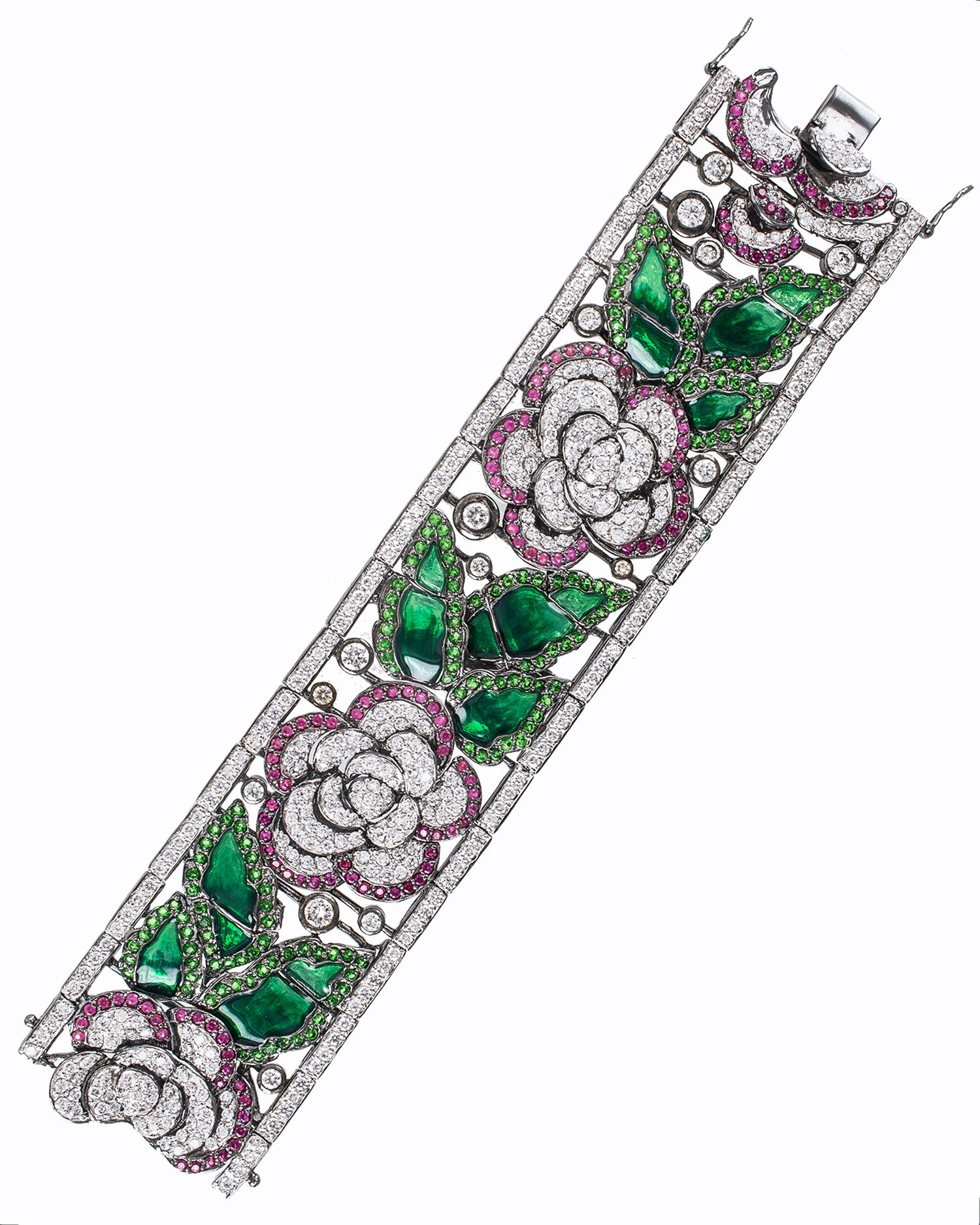 Floral Enamel Bracelet