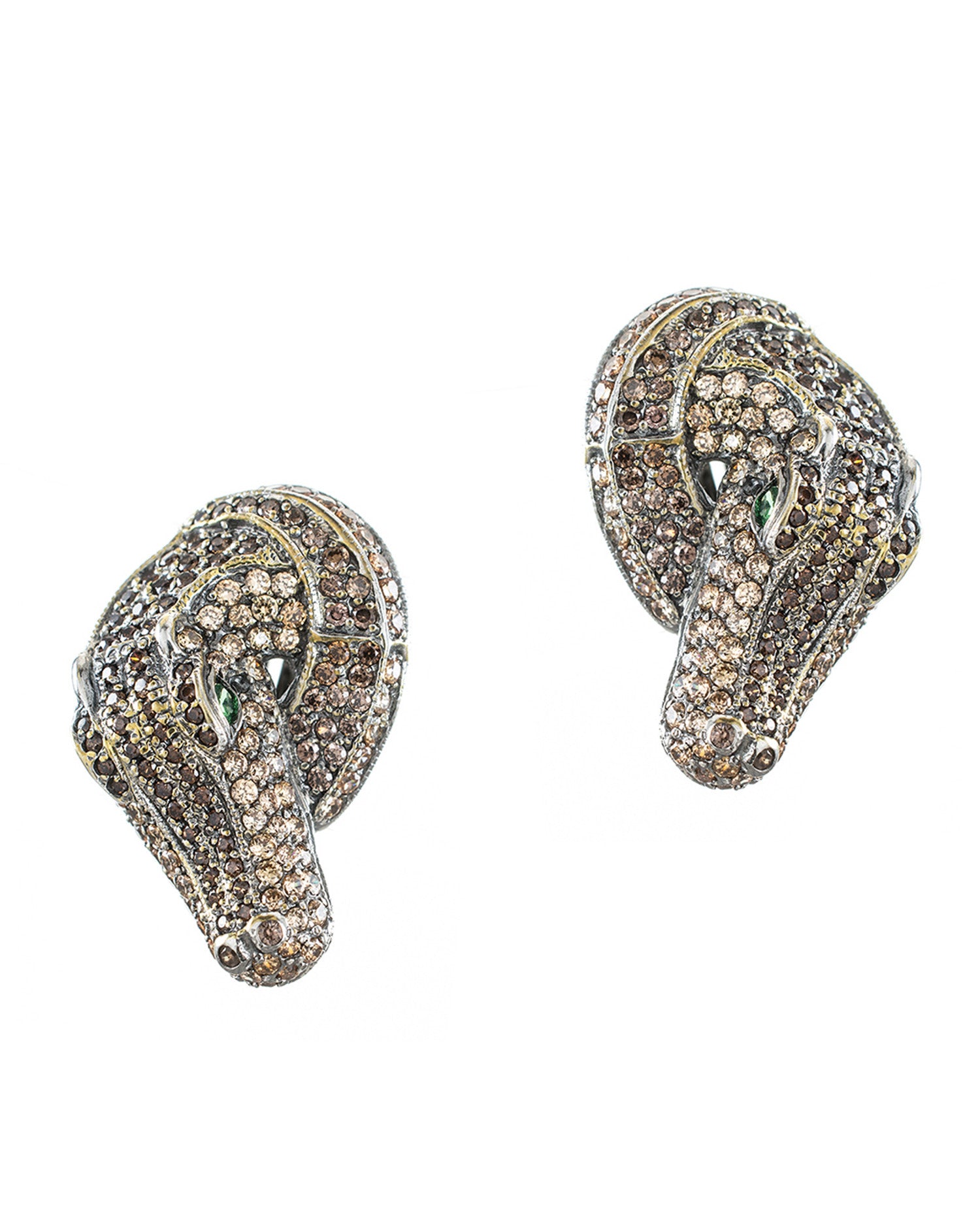 Crocodile Drop Earrings