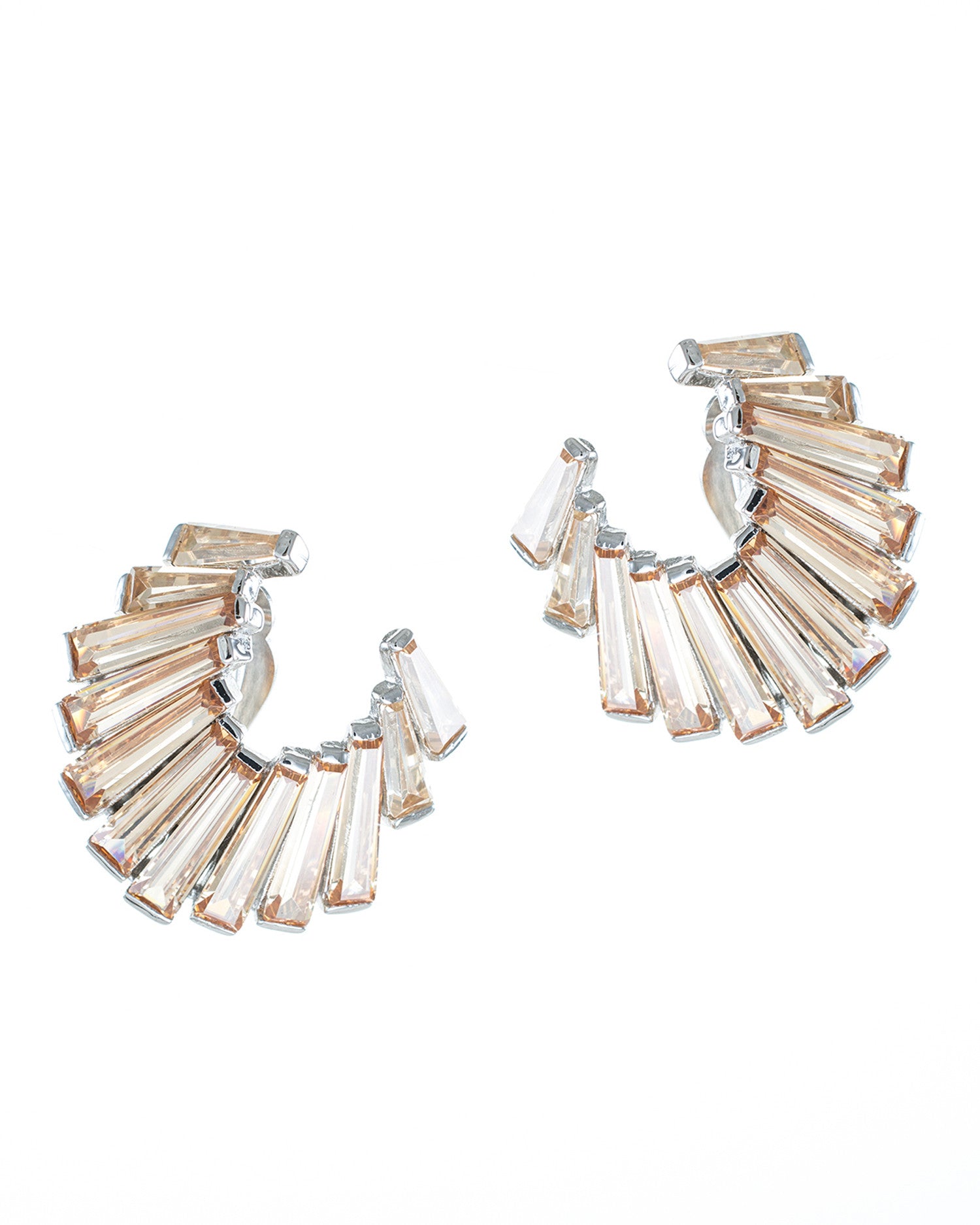 Baguette Crescent Earrings
