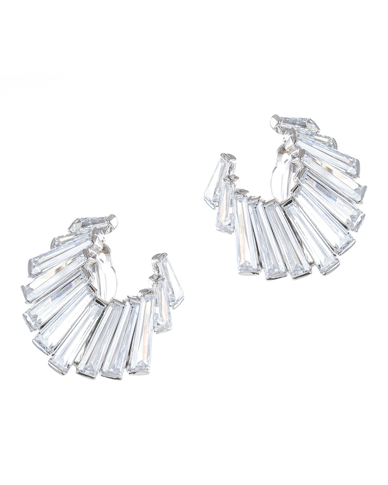 Baguette Crescent Earrings