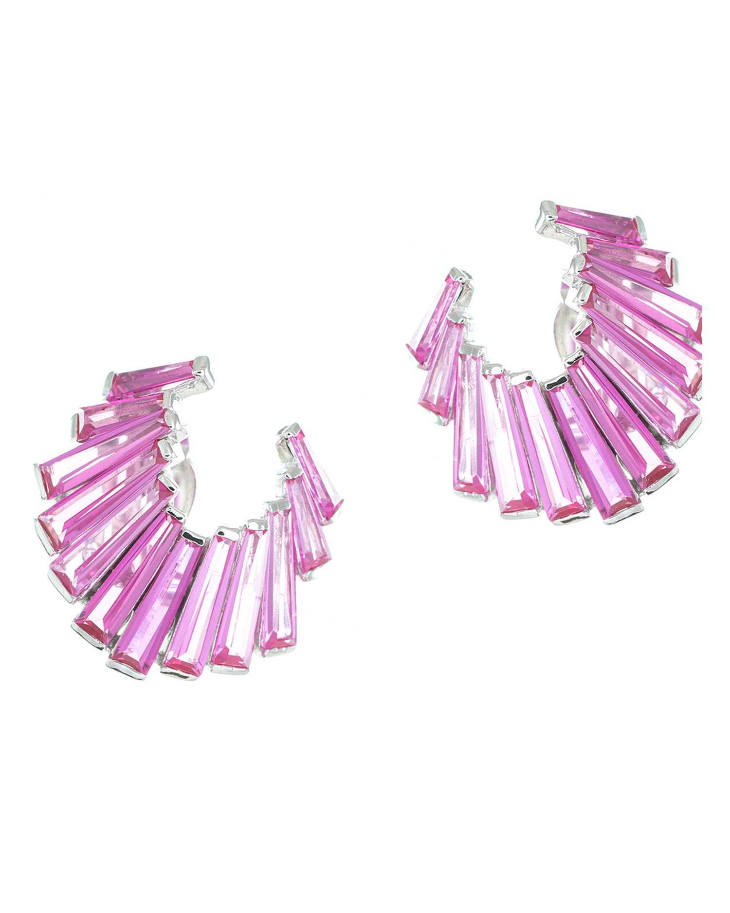 Baguette Crescent Earrings