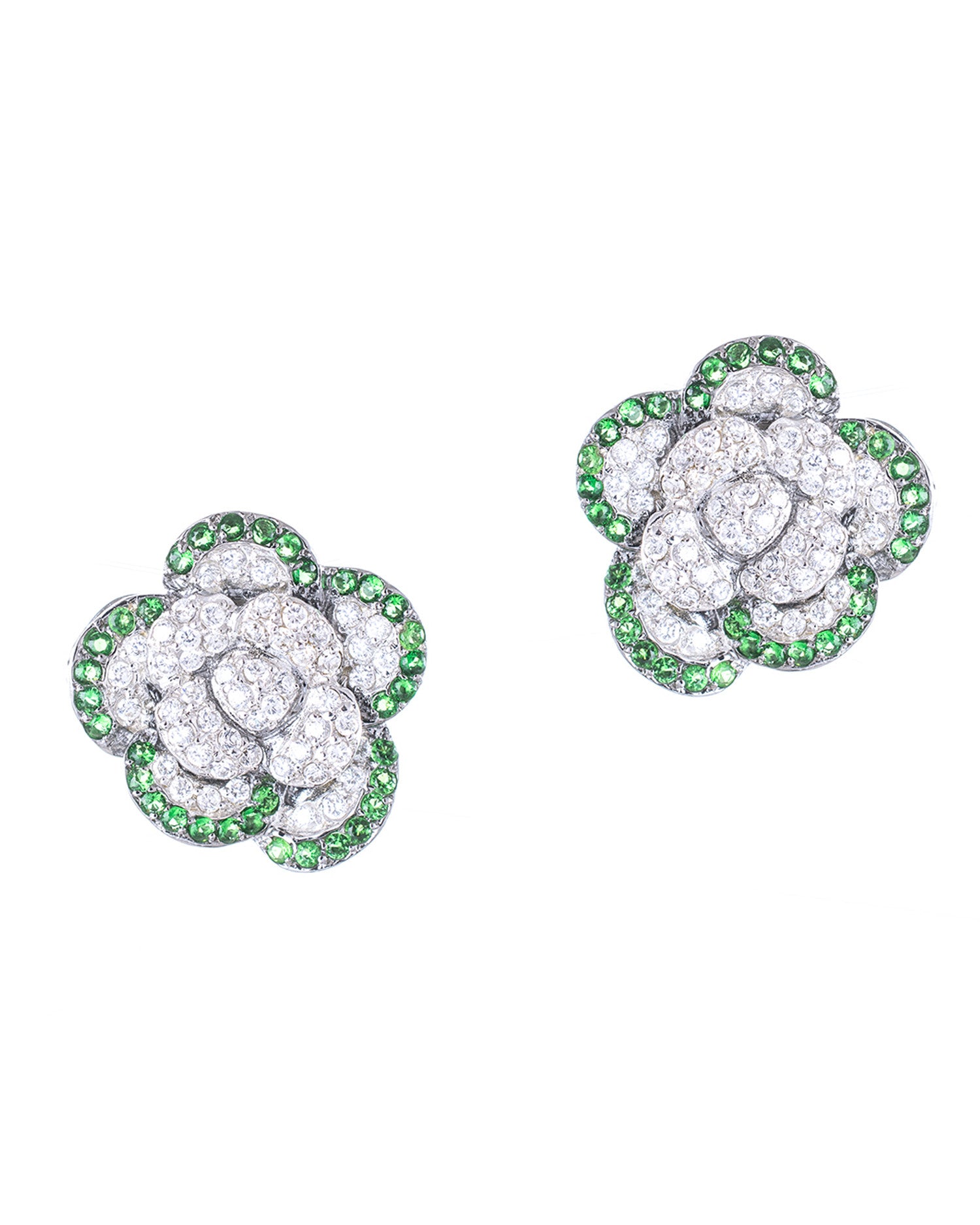 Floral Clip Earrings