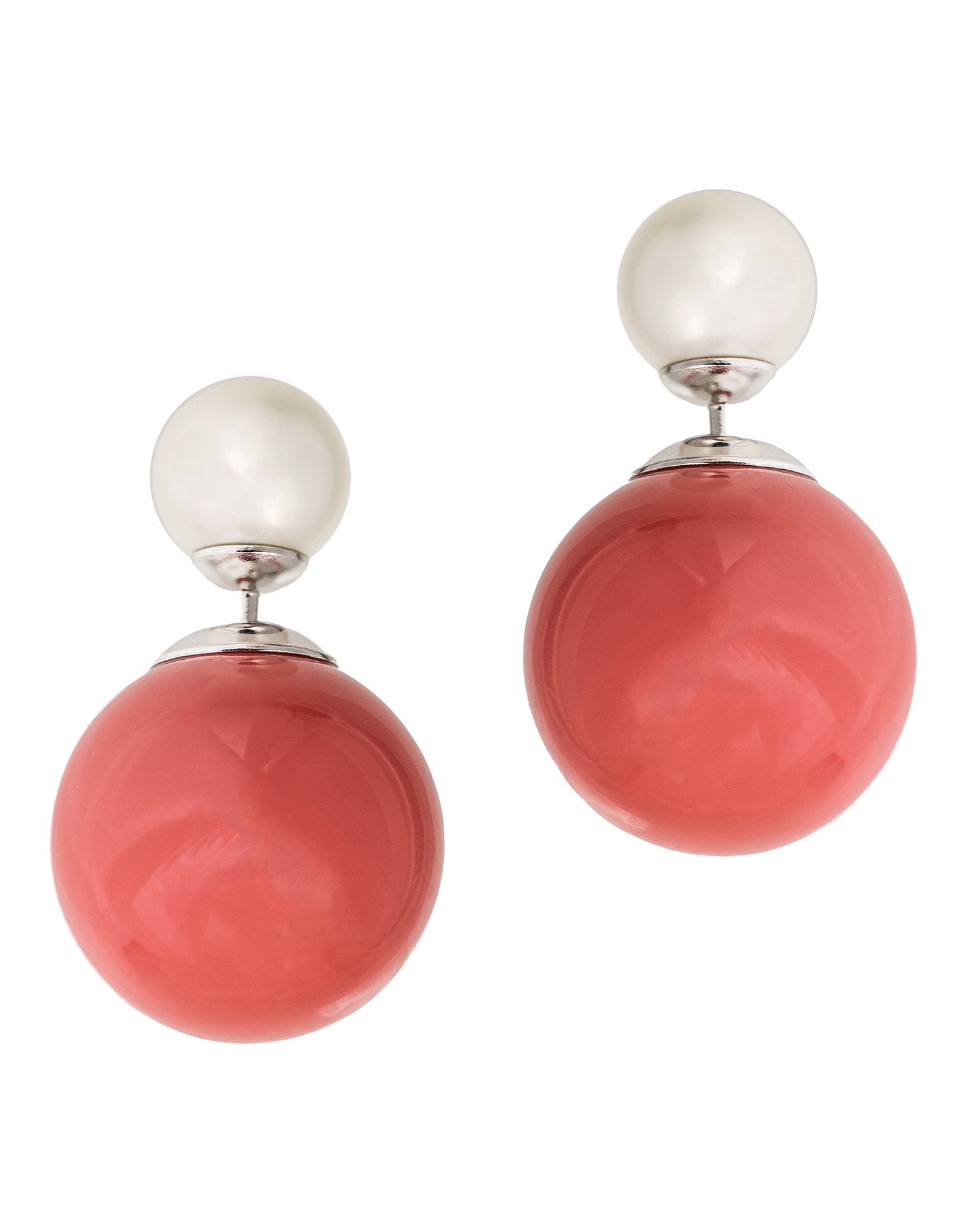 Double Sided Pearl Earrings