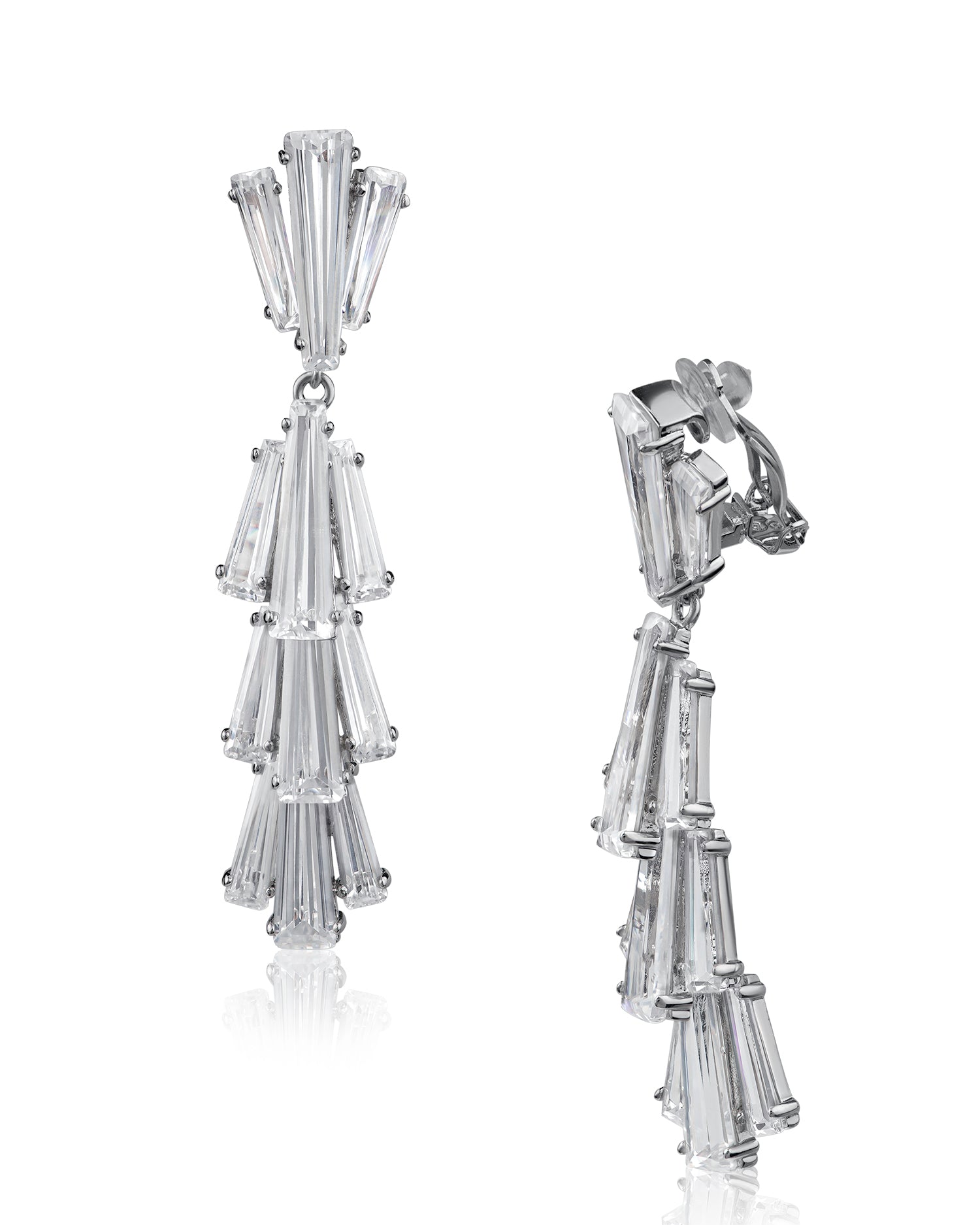 Waterfall Baguette Earrings