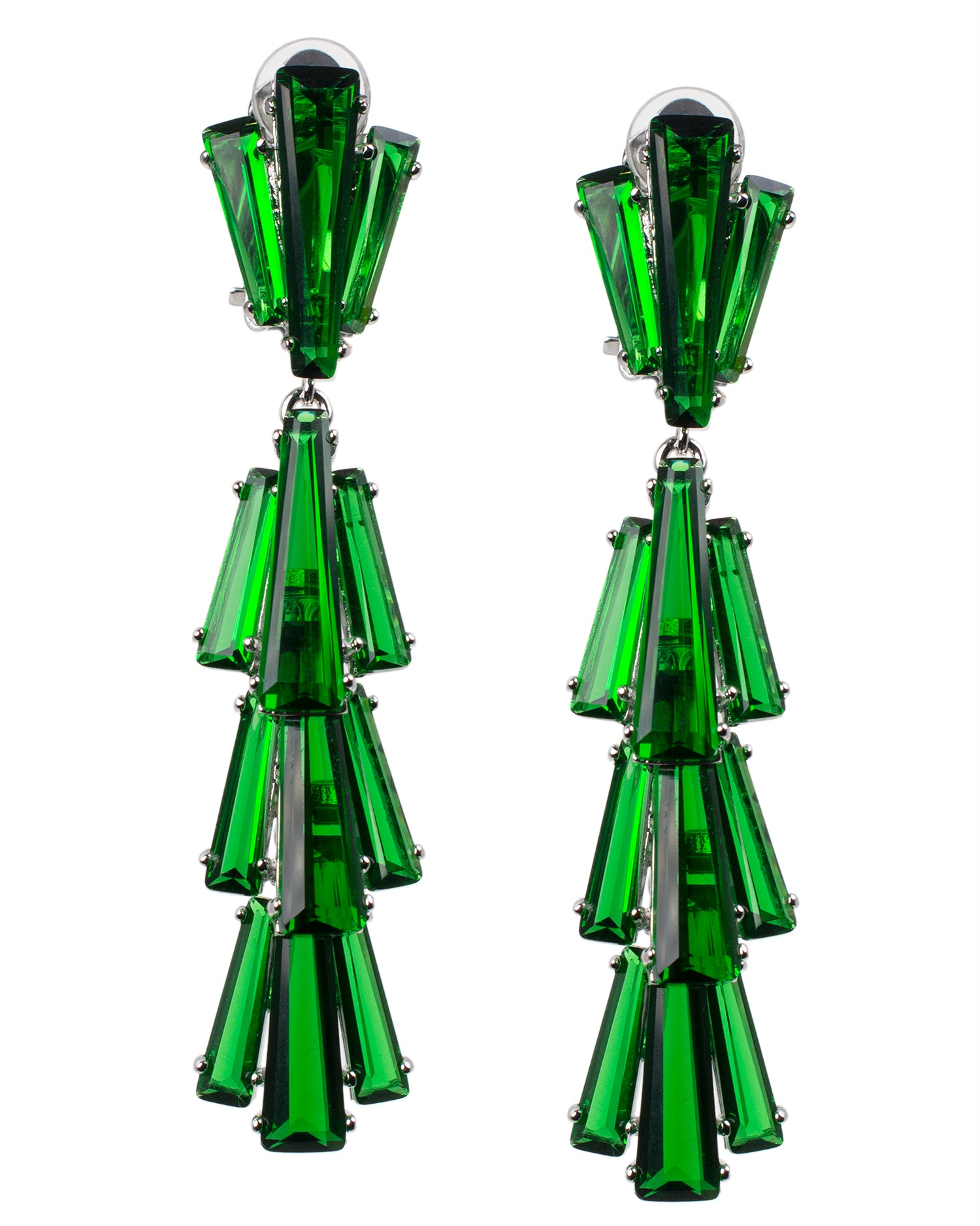 Waterfall Baguette Earrings