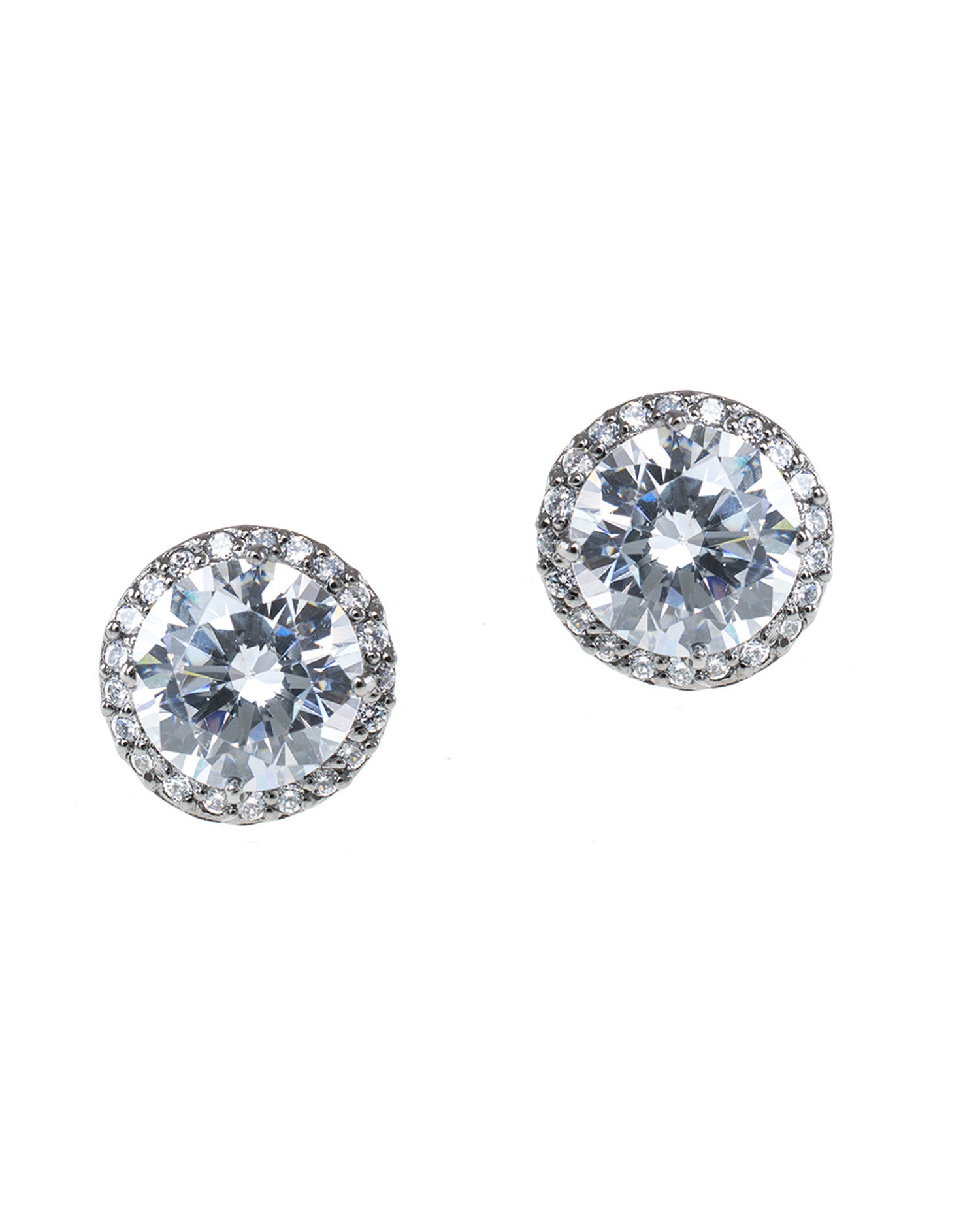 Petite Halo Stud Earrings