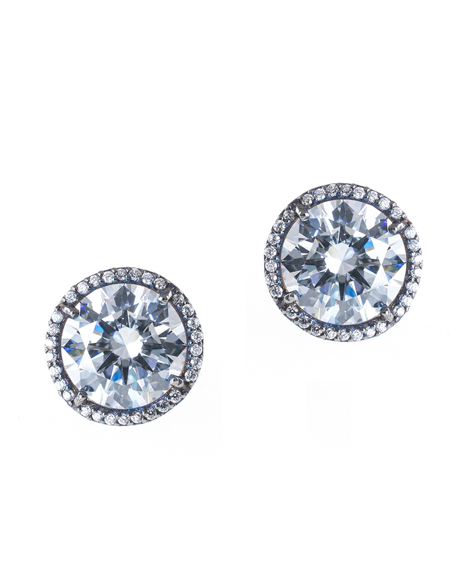 Large Halo Stud Earrings