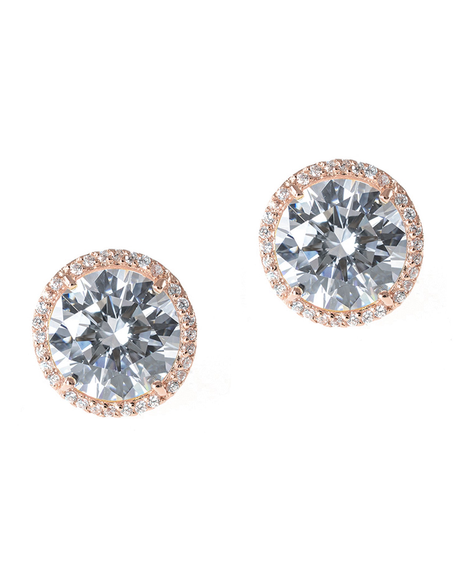 Large Halo Stud Earrings