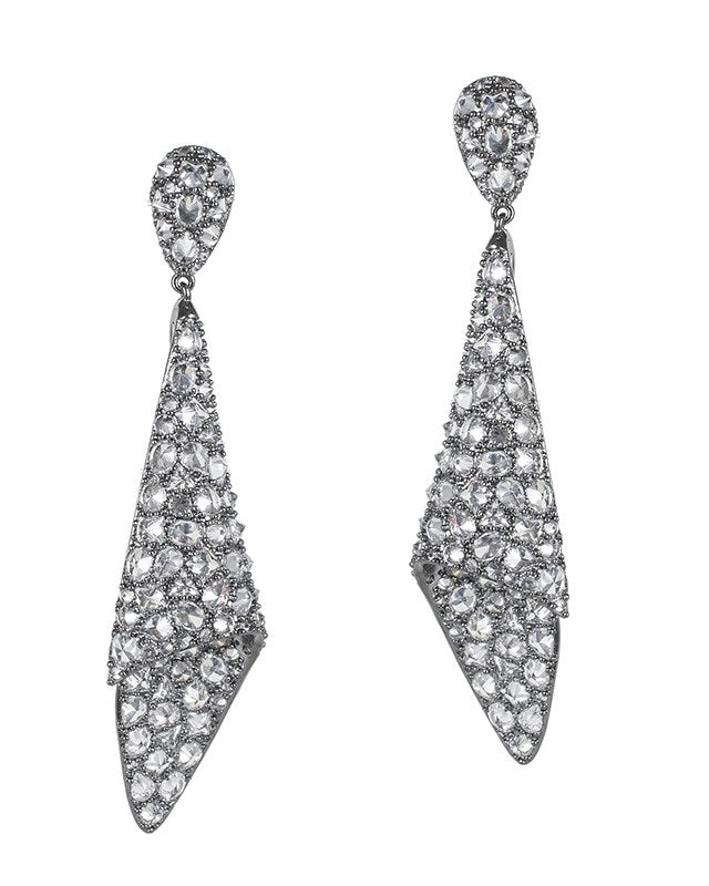 Rose Cut Statement Earrings
