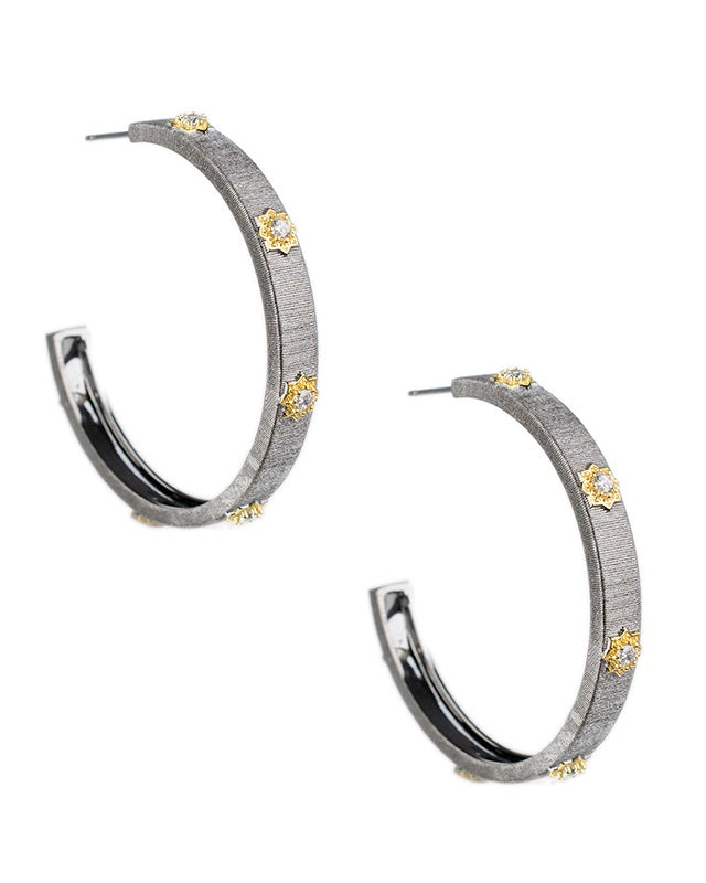 Starburst Hoop Earrings