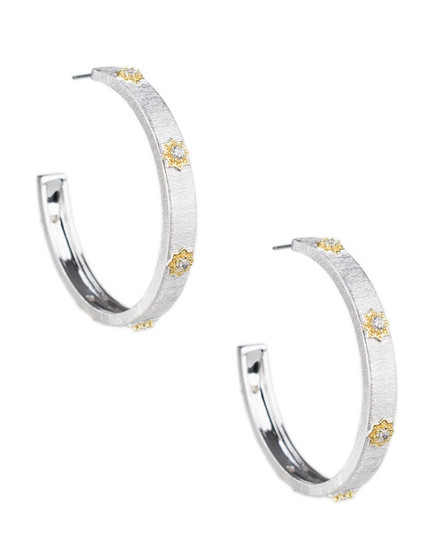 Starburst Hoop Earrings