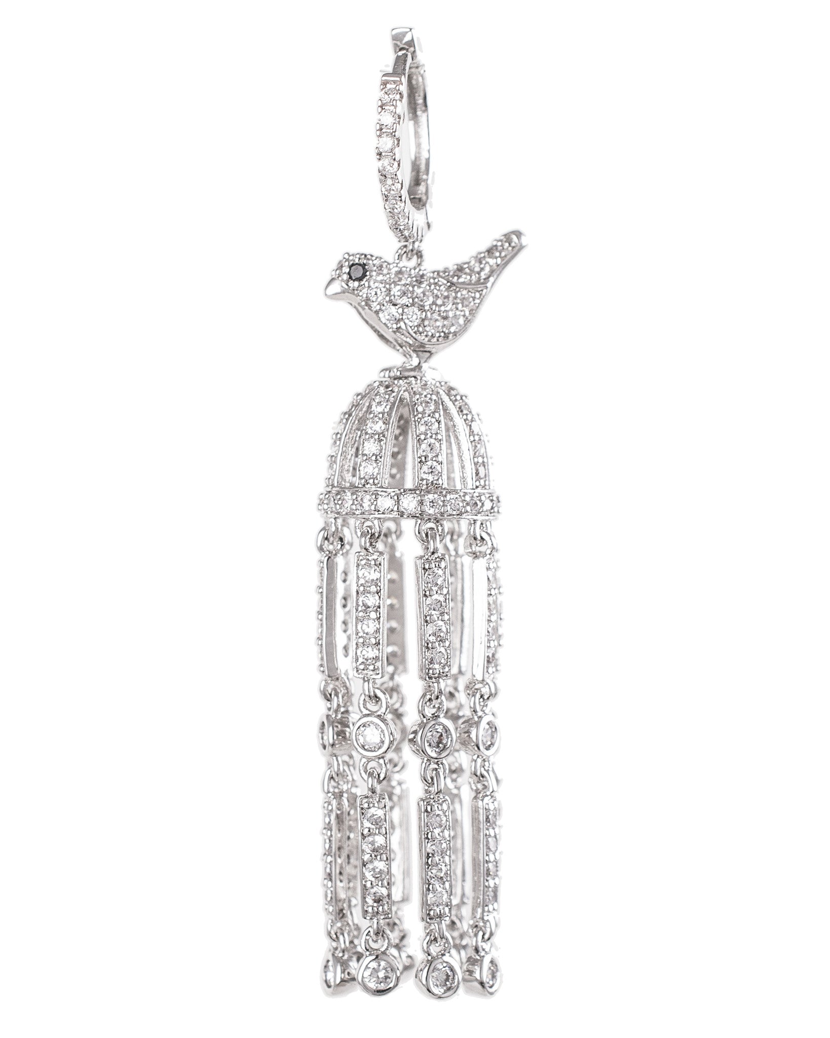 Pave Birdcage Pendant