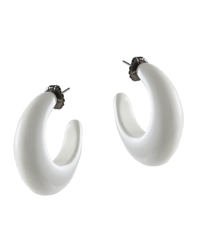 Resin Hoop Earrings