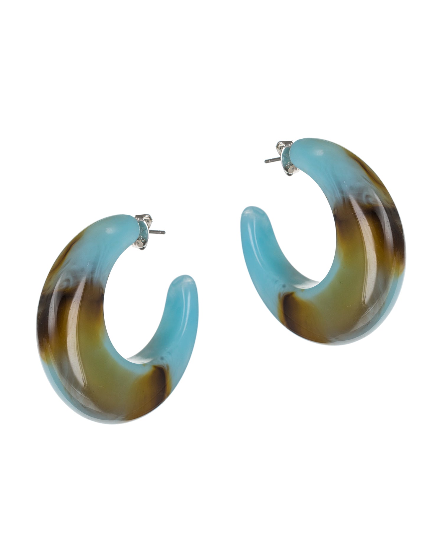 Resin Hoop Earrings