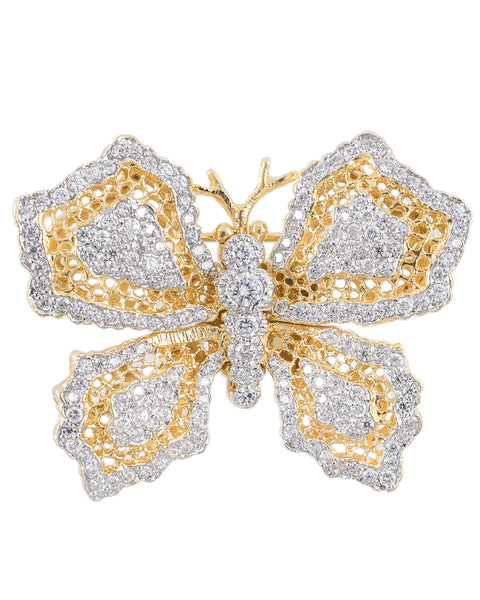 Lace Butterfly Brooch