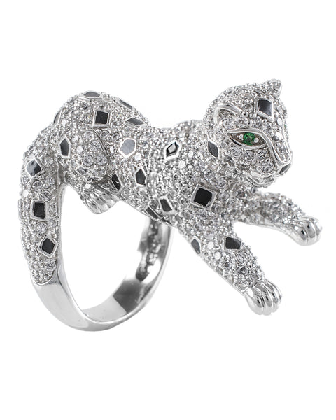 Pave Panther Ring